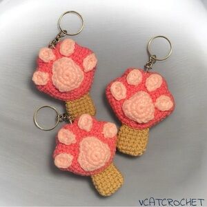 Crochet Pawpsicle Keychains